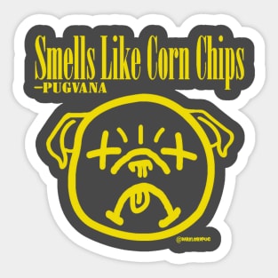 Smells Like Corn Chips Sticker